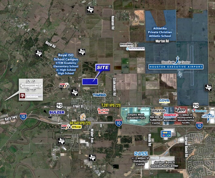 FM 362 & Stella Rd, Brookshire, TX à vendre - Aérien – Image 3 sur 3