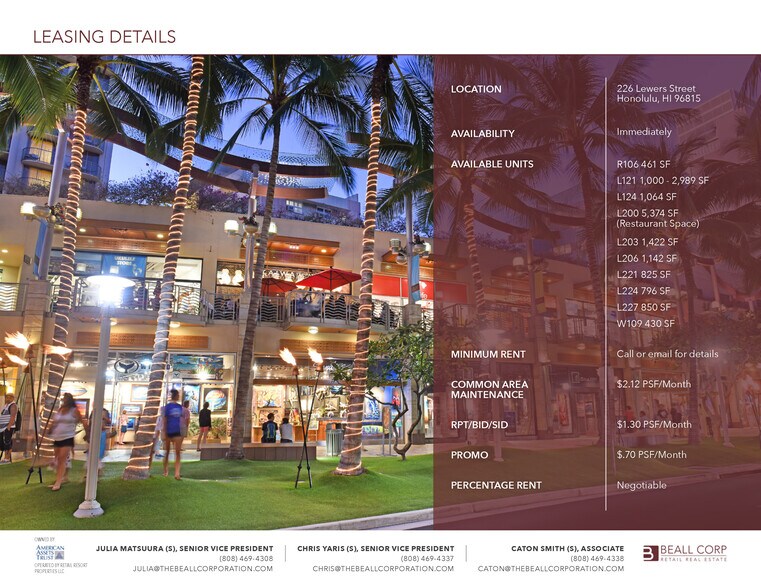 227 Lewers St, Honolulu, HI à louer - Photo de l’immeuble – Image 2 sur 10
