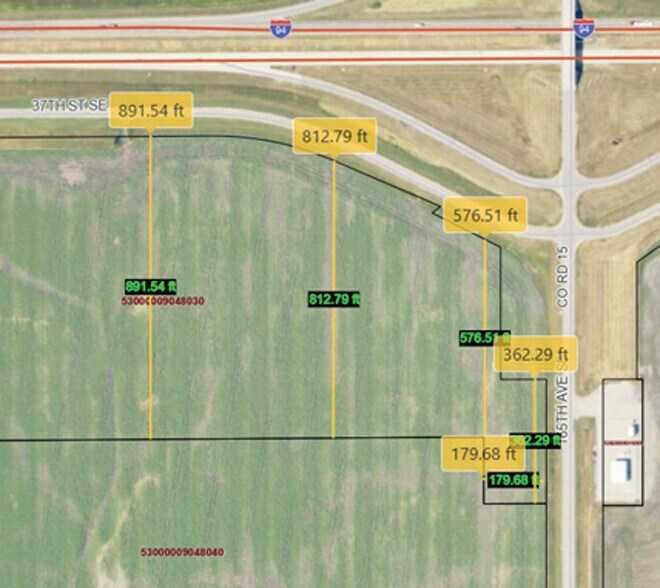 53-0000-09048-030, Mapleton, ND à vendre - Plan cadastral – Image 2 sur 2