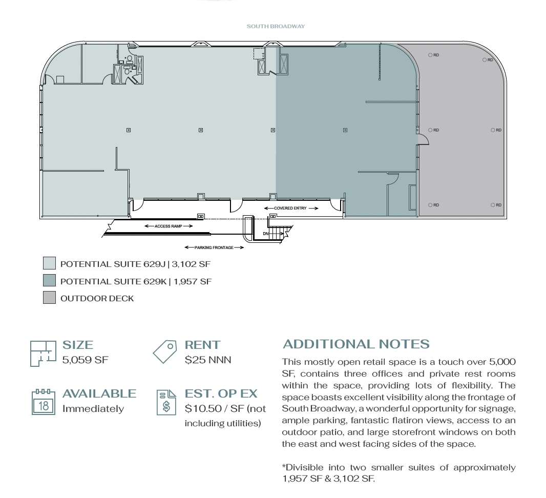 601-695 S Broadway St, Boulder, CO à louer Plan d’étage– Image 1 sur 1