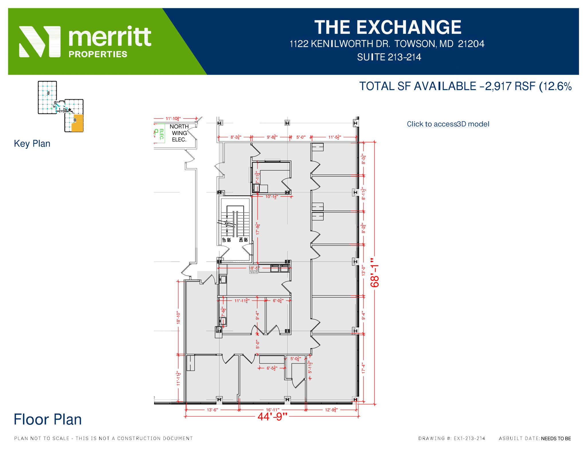 1122 Kenilworth Dr, Towson, MD à louer Plan d’étage– Image 1 sur 1