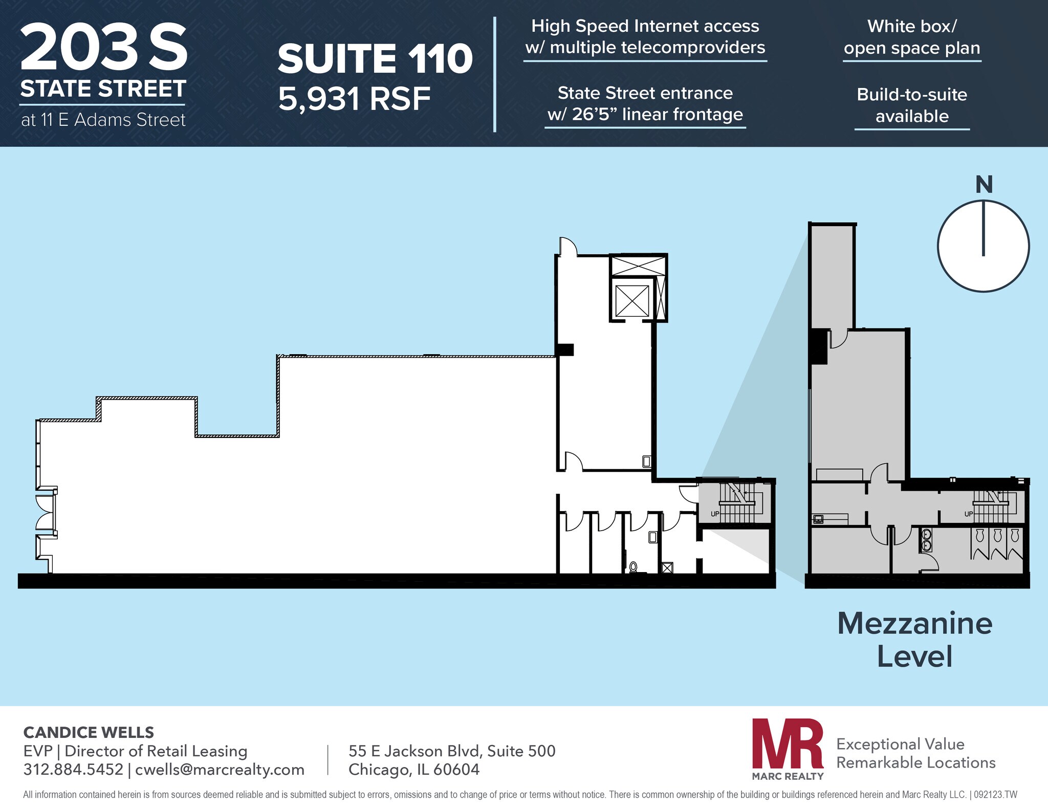 11 E Adams St, Chicago, IL à louer Plan d’étage– Image 1 sur 9