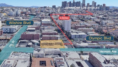 730-732 S Vermont Ave, Los Angeles, CA - Vue aérienne vue de carte