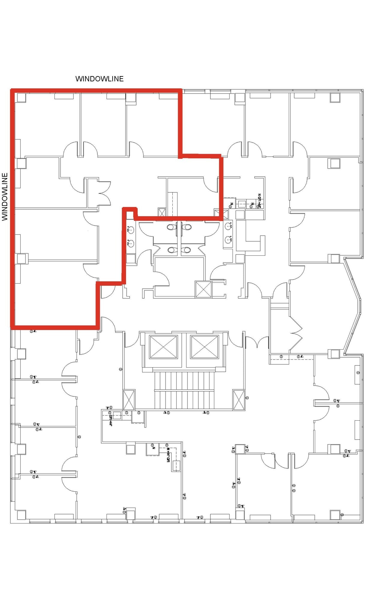 1444 I St NW, Washington, DC à louer Plan d’étage– Image 1 sur 1