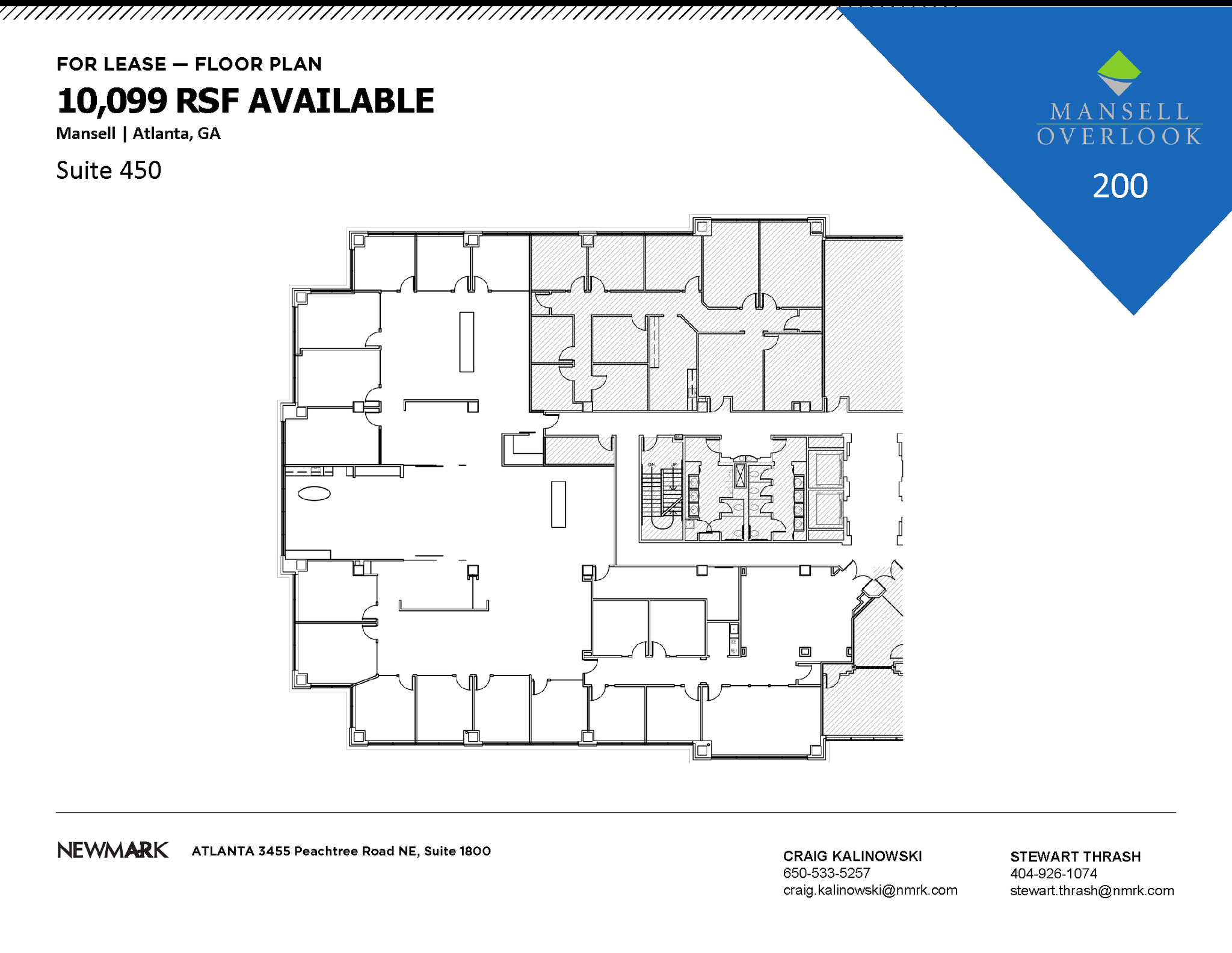 200 Mansell Ct E, Roswell, GA à louer Plan d’étage– Image 1 sur 1