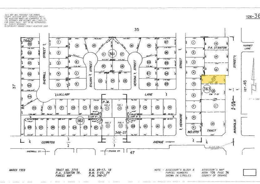 10421 Magnolia Ave, Anaheim, CA à vendre - Plan cadastral – Image 2 sur 9