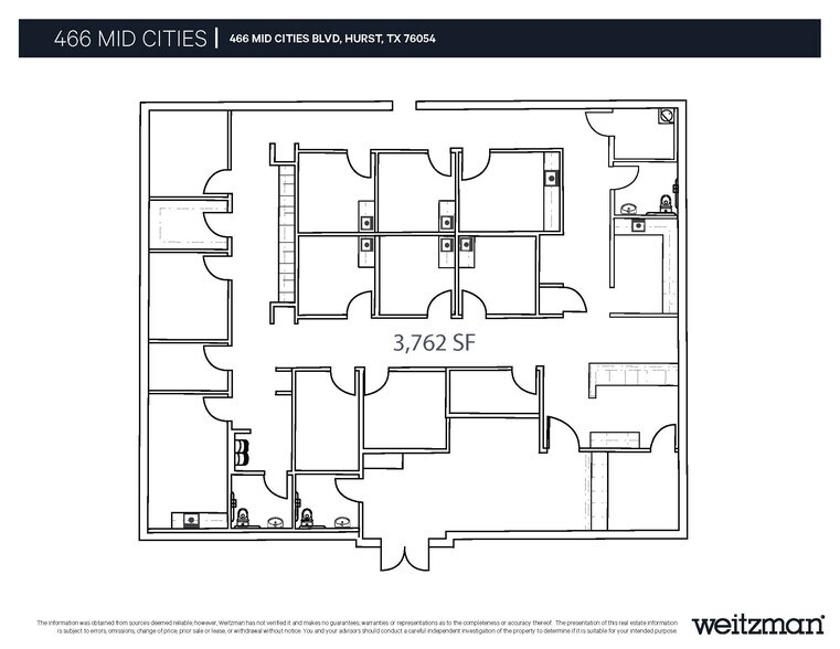 466 Mid Cities Blvd, Hurst, TX à louer - Plan d’étage – Image 2 sur 10