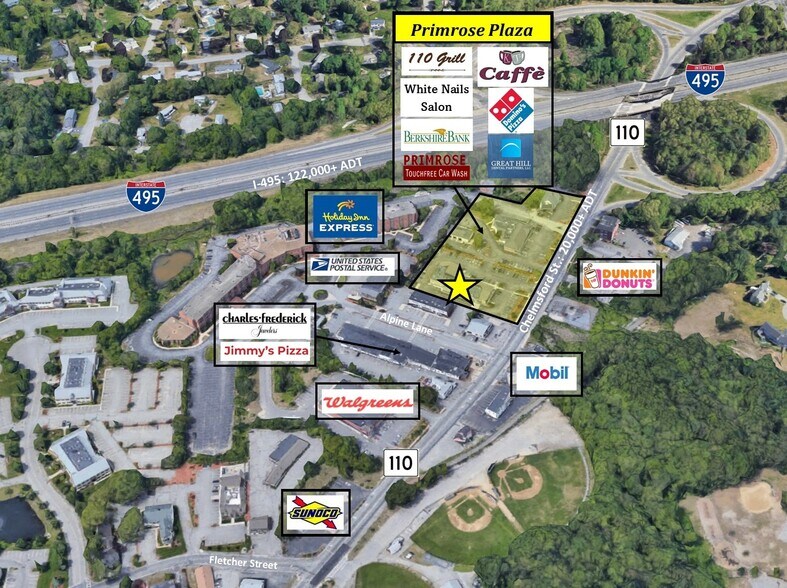 116 Chelmsford St, Chelmsford, MA à louer - Aérien – Image 2 sur 6