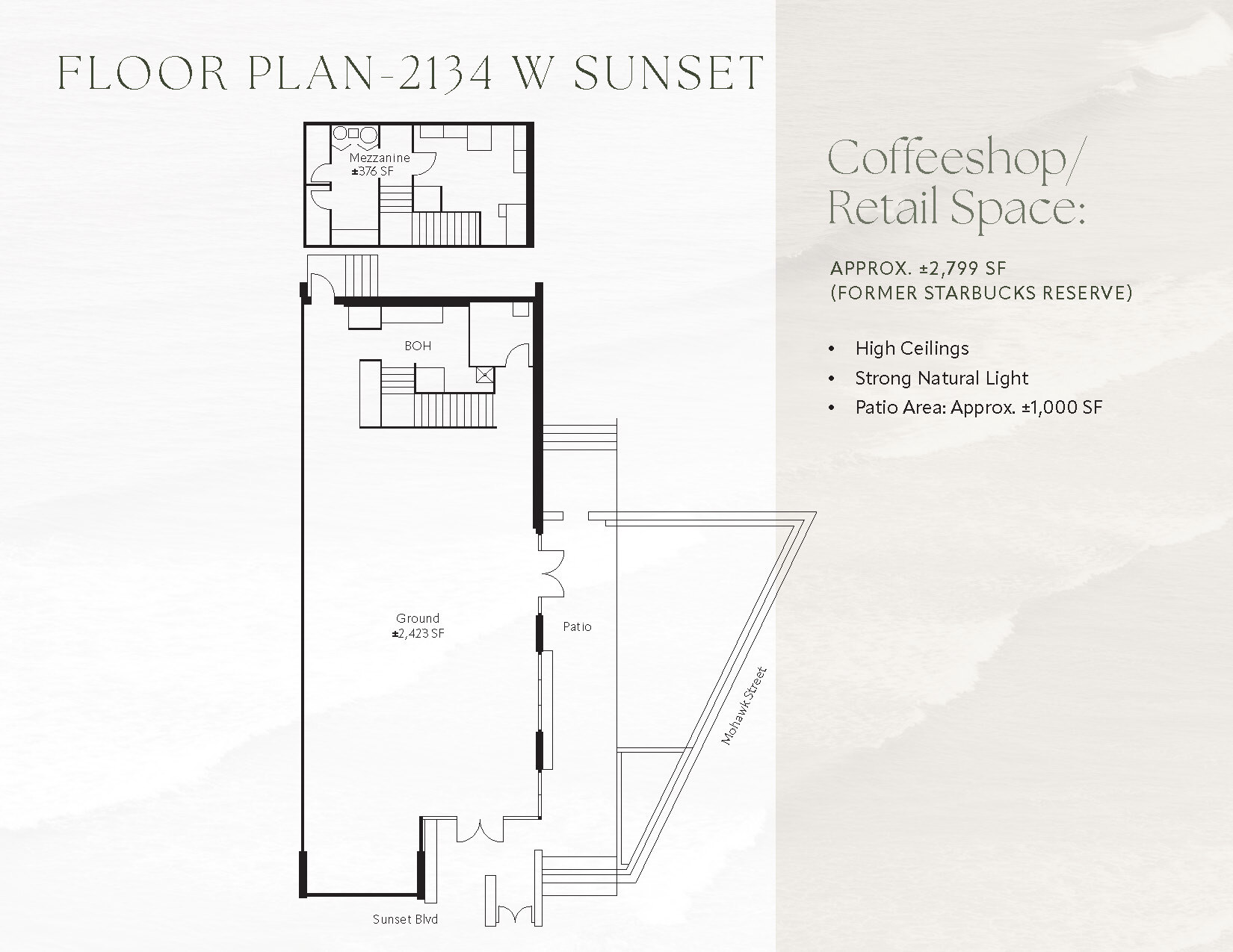 2110 W Sunset Blvd, Los Angeles, CA à louer Plan d’étage– Image 1 sur 5