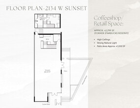 2110 W Sunset Blvd, Los Angeles, CA à louer Plan d’étage– Image 1 sur 5
