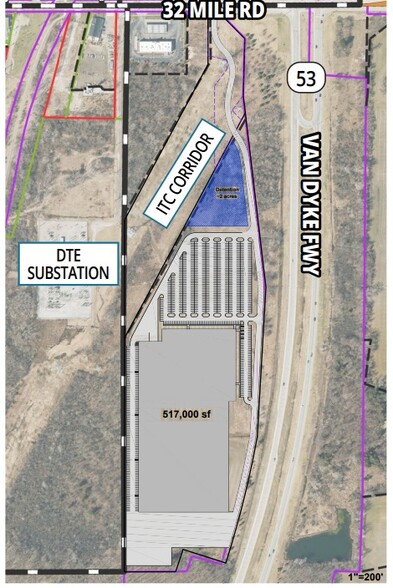 32 Mile Rd, Washington, MI à vendre - Plan de site – Image 3 sur 4