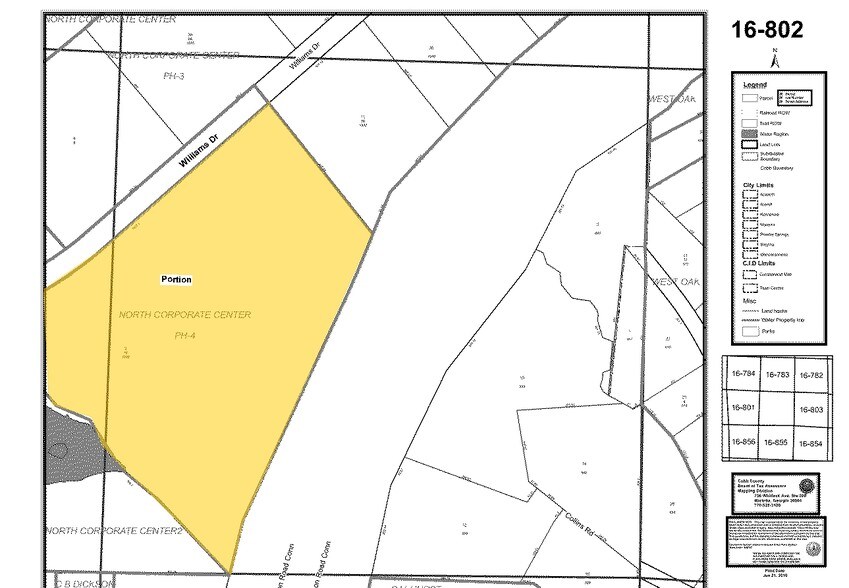 1000 Williams Dr, Marietta, GA à louer - Plan cadastral – Image 2 sur 3