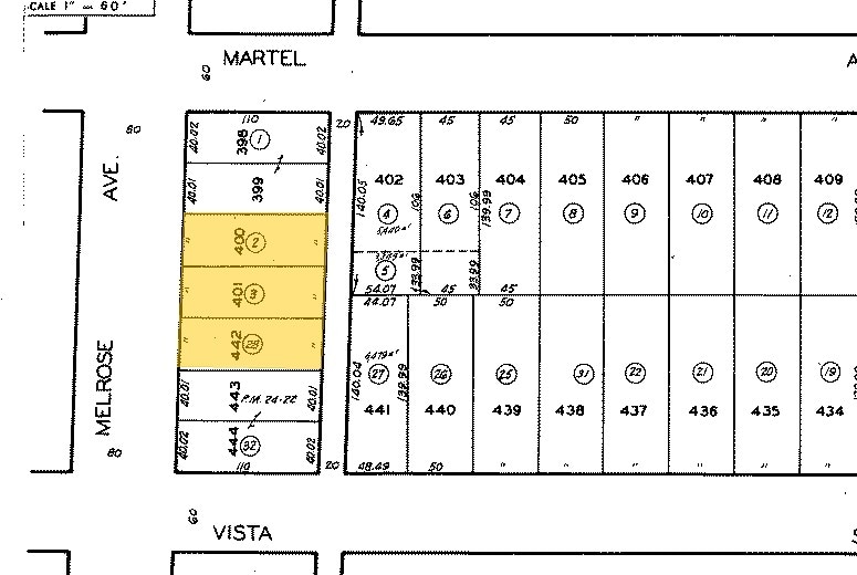 7410-7422 Melrose Ave, Los Angeles, CA à louer - Plan cadastral – Image 2 sur 2