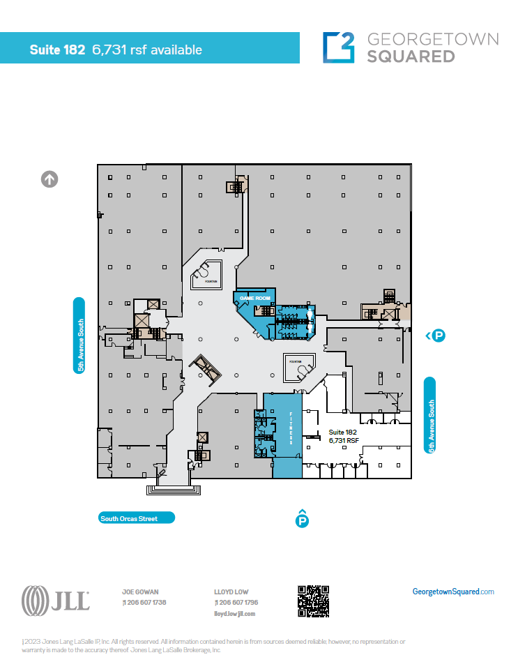 5601 6th Ave S, Seattle, WA à louer Plan d’étage– Image 1 sur 1