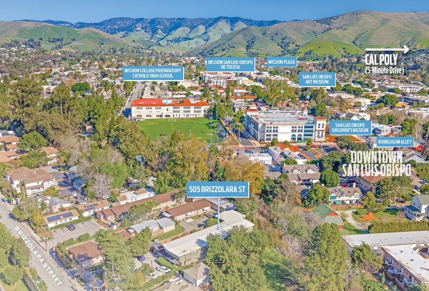505 Brizzolara St, San Luis Obispo, CA à vendre - Aérien – Image 2 sur 22