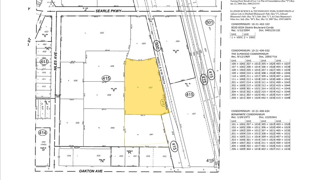 8045 Lamon Ave, Skokie, IL à louer - Plan cadastral – Image 3 sur 5