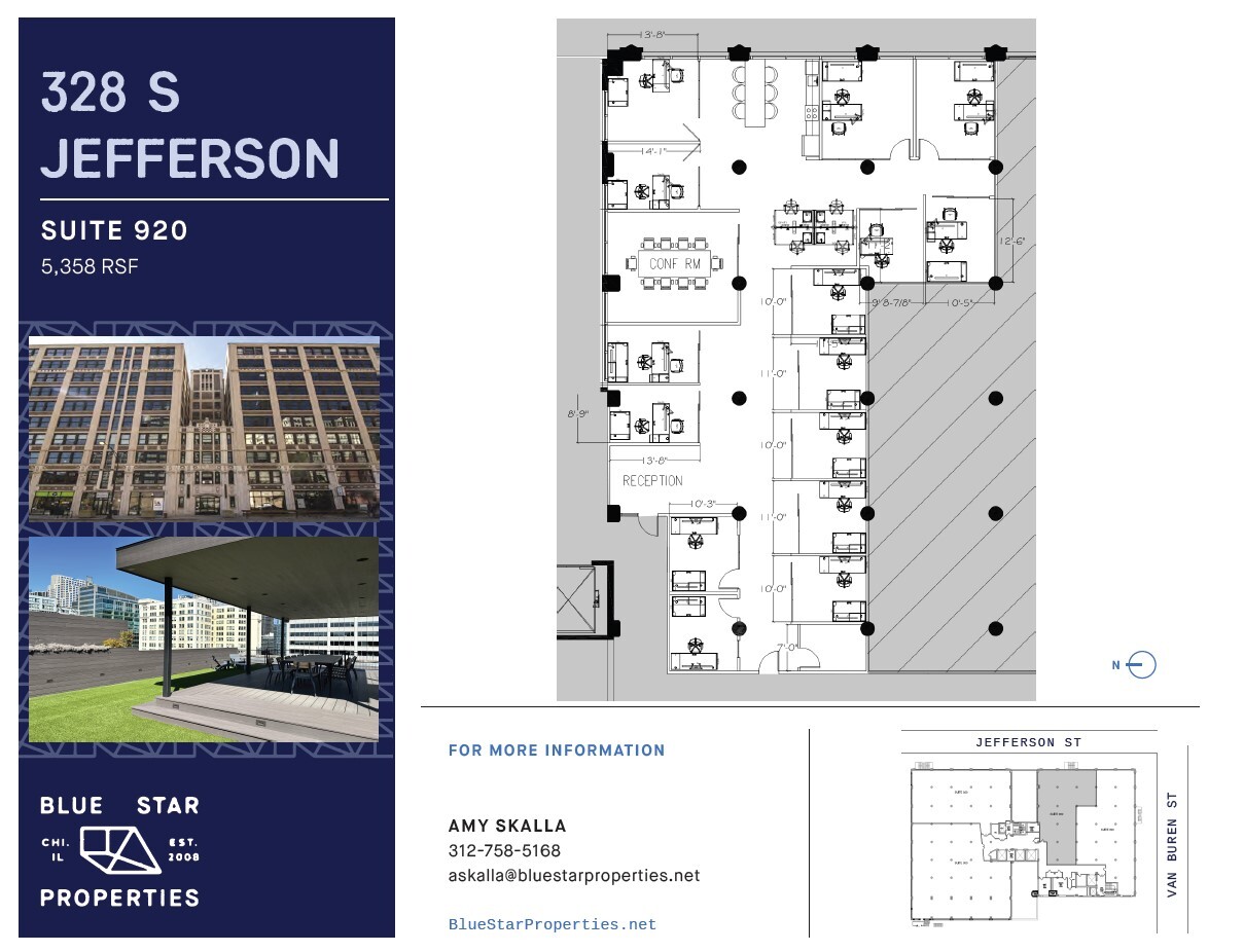 328 S Jefferson St, Chicago, IL à louer Plan d’étage– Image 1 sur 15