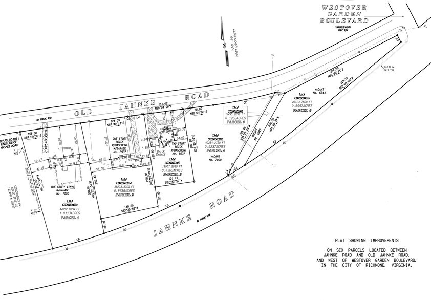 6907-7005 Old Jahnke Rd, Richmond, VA à vendre - Plan cadastral – Image 2 sur 3
