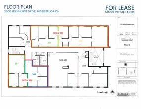 2600 Edenhurst Dr, Mississauga, ON à louer Plan d’étage– Image 1 sur 1