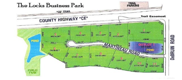 534 Martineau Rd, Combined Locks, WI à vendre - Aérien – Image 2 sur 2