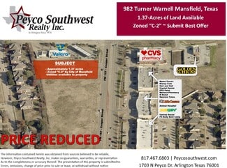 Plus de détails pour 982 Turner Warnell Rd, Mansfield, TX - Terrain à vendre