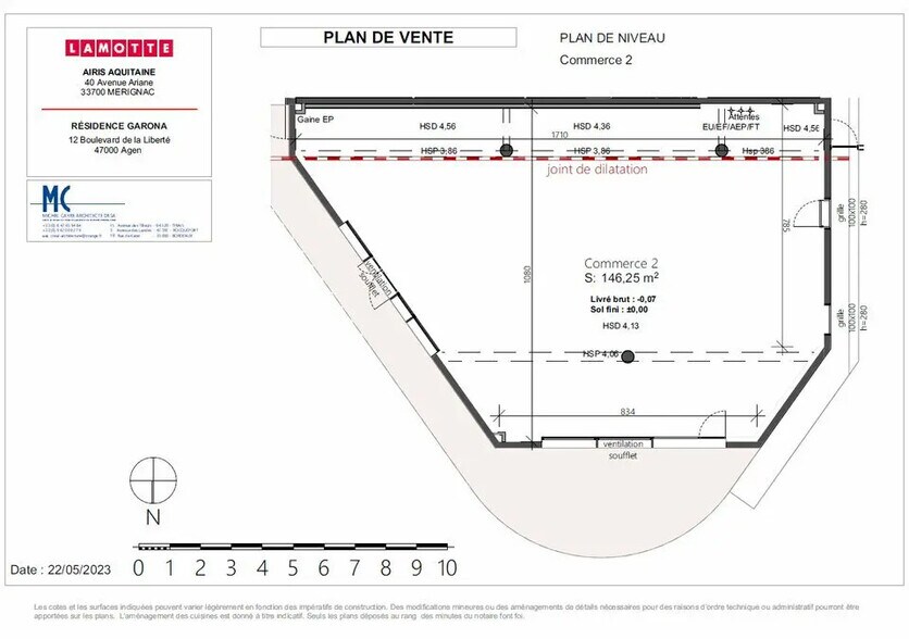 Bureau dans Agen à vendre - Plan d’étage – Image 2 sur 2