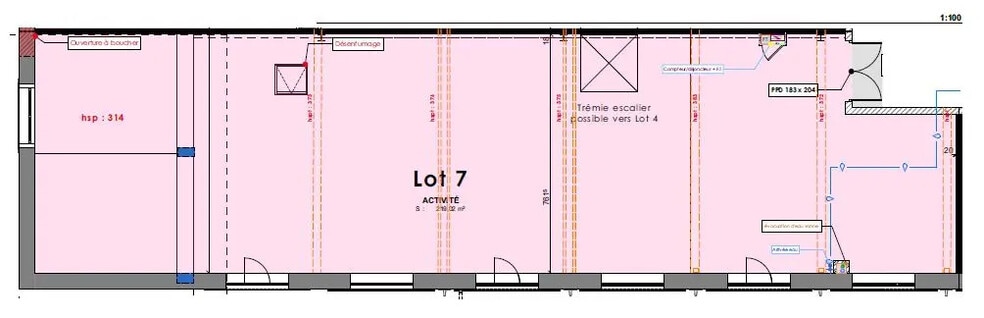 Local d'activités dans Chaponost à vendre - Plan d’étage – Image 3 sur 3