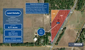 Plus de détails pour 7180 N Citrus Ave, Crystal River, FL - Terrain à vendre