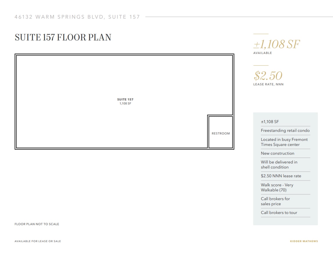 46132 Warm Springs Blvd, Fremont, CA 94539 - Lot 157 -  - Plan d’étage - Image 1 of 1