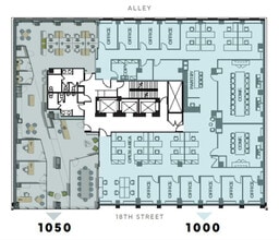 1015 18th St NW, Washington, DC à louer Plan d’étage– Image 1 sur 1