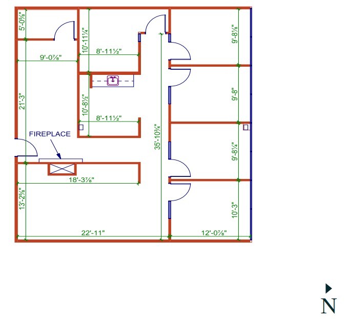 4000 Glenmore Crt SE, Calgary, AB à louer Plan d’étage– Image 1 sur 1