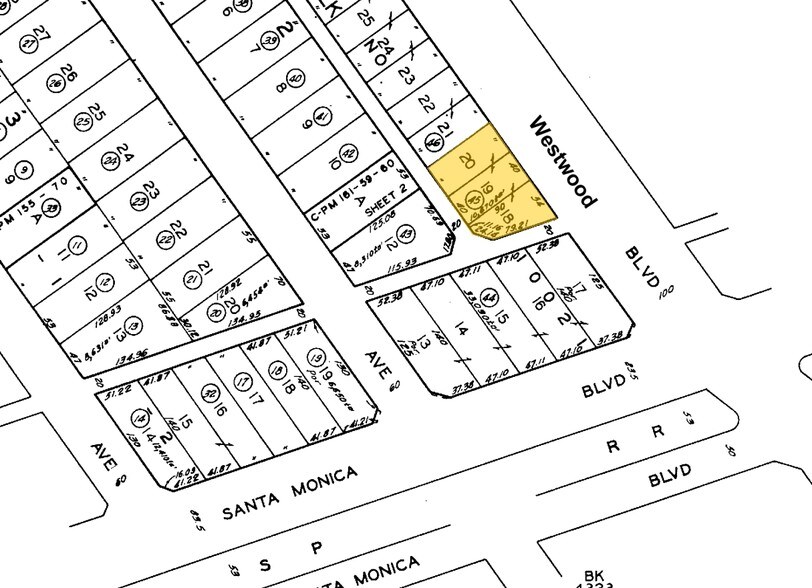 1777 Westwood Blvd, Los Angeles, CA à louer - Plan cadastral – Image 2 sur 6