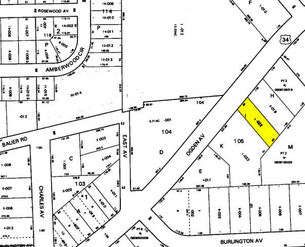 1156 E Ogden Ave, Naperville, IL à vendre - Plan cadastral – Image 2 sur 2