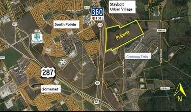 SEQ SH-360, Midlothian, TX - Vue aérienne  vue de carte