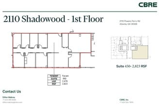 2100 Powers Ferry Rd SE, Atlanta, GA à louer Plan d’étage– Image 1 sur 1