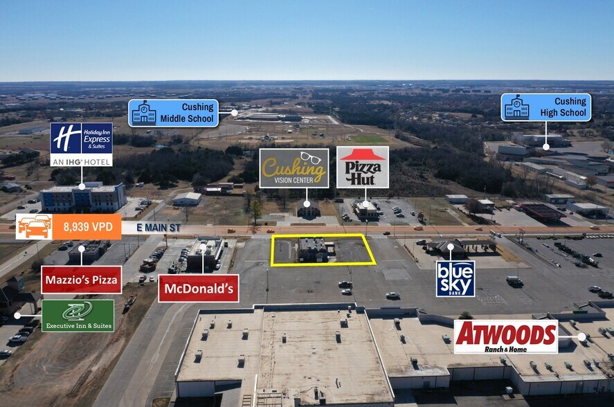 2210 E Main St, Cushing, OK à vendre - Photo de l’immeuble – Image 3 sur 16