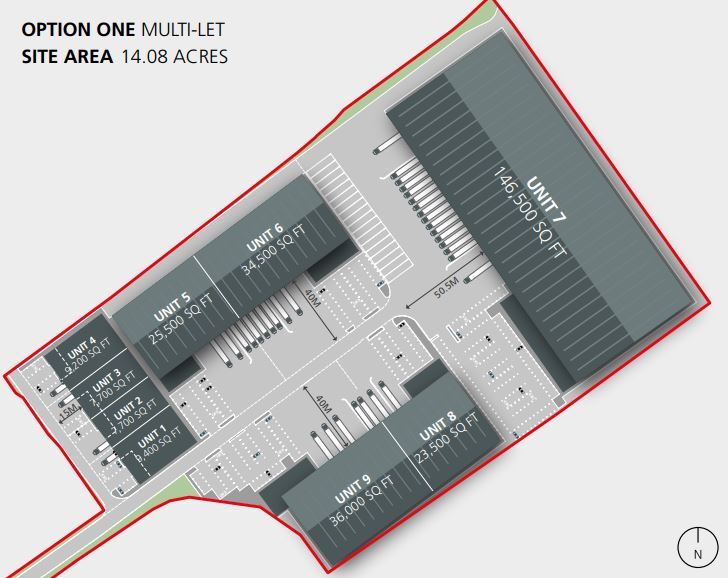 Grimshaw Ln, Manchester à louer - Plan de site – Image 2 sur 4