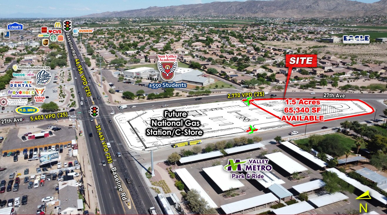 SW Baseline Rd & 27th Ave, Phoenix, AZ à vendre Photo de l’immeuble– Image 1 sur 8