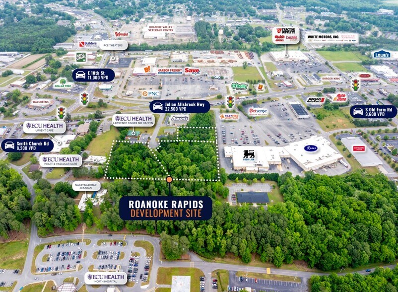 Office Park Dr, Roanoke Rapids, NC à vendre - Aérien – Image 3 sur 4