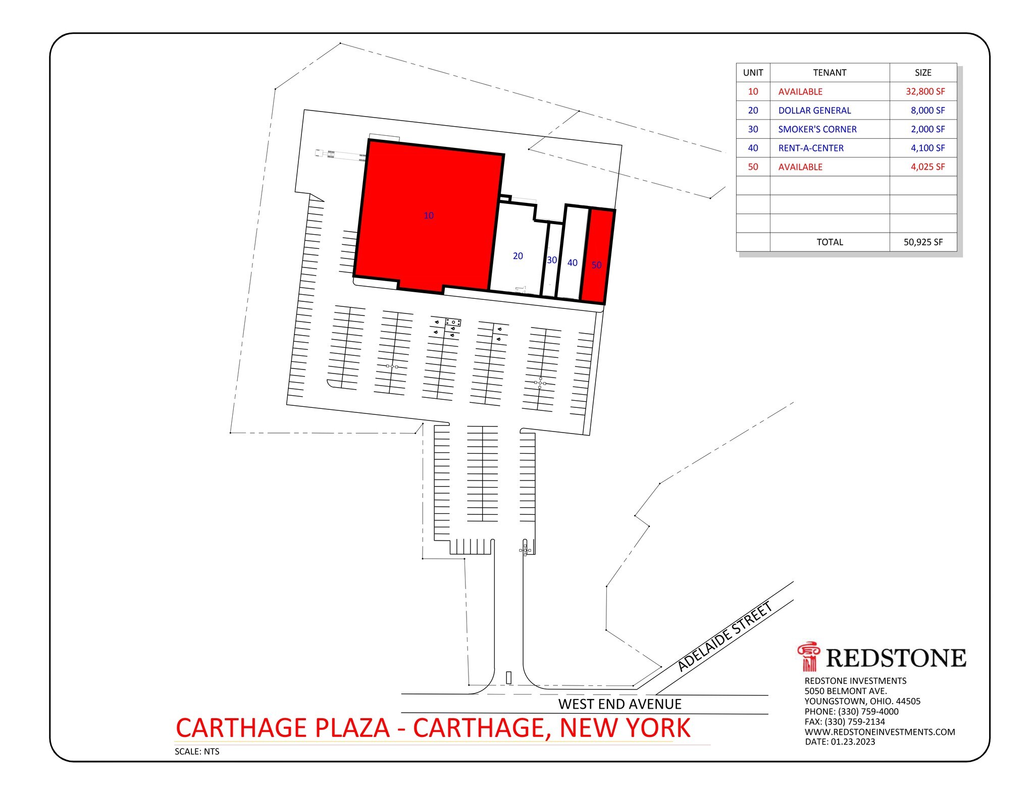 700-702 W End Ave, Carthage, NY à louer Plan de site– Image 1 sur 1