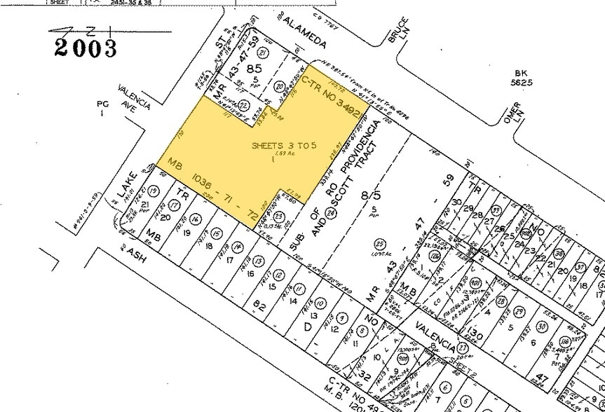 217 W Alameda Ave, Los Angeles, CA à louer - Plan cadastral – Image 3 sur 4