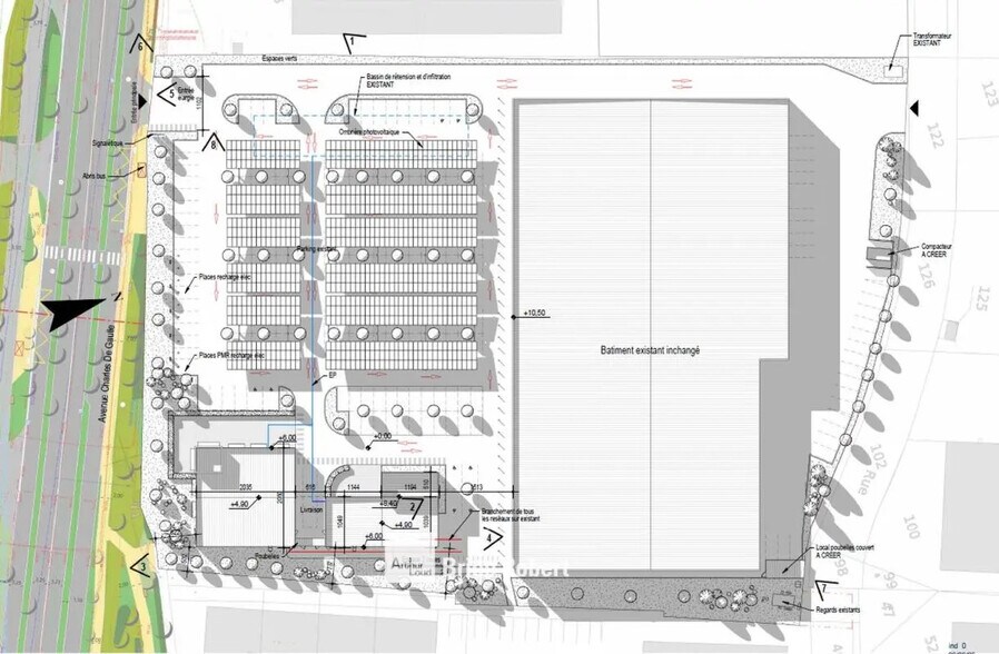 Local commercial dans Saint-Bonnet-de-Mure à louer - Plan de site – Image 2 sur 3