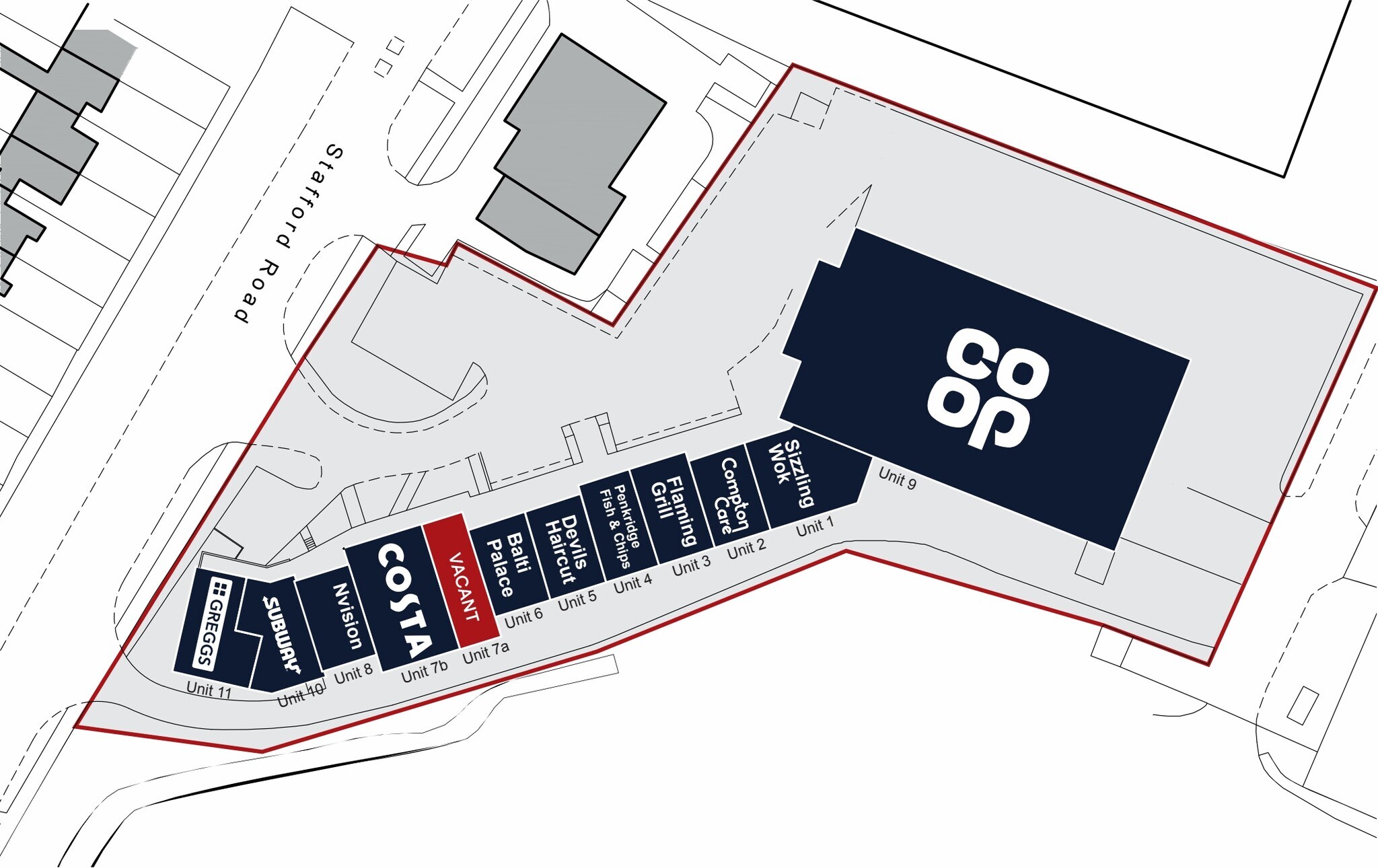 Wolverhampton Rd, Penkridge à louer Plan de site– Image 1 sur 1