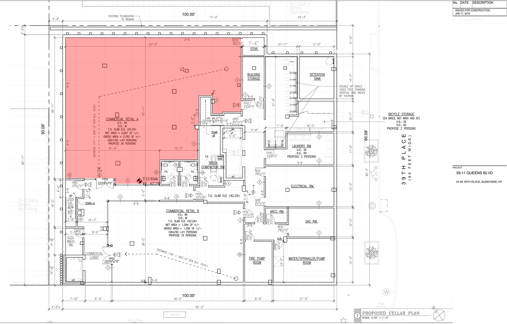 39-11 Queens Blvd, Long Island City, NY à louer Plan d’étage– Image 1 sur 1