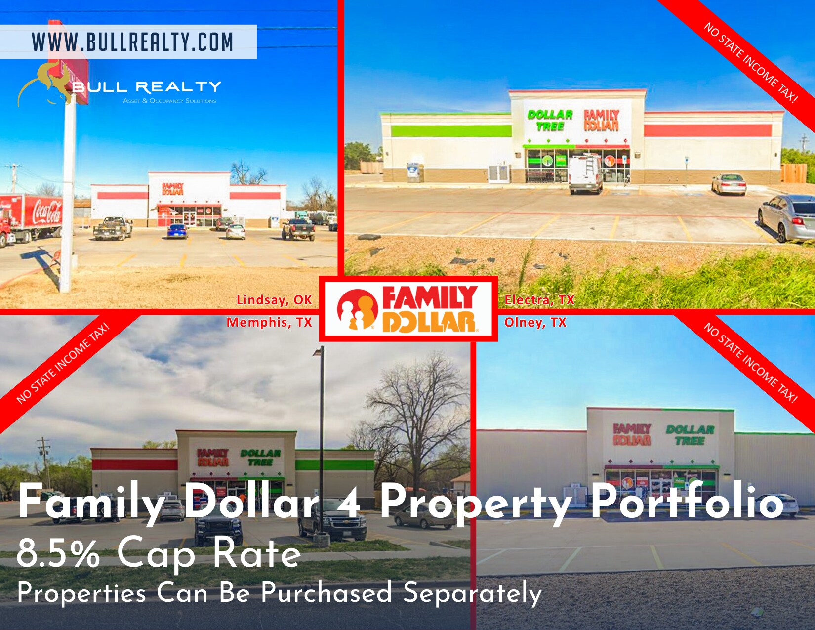 Family Dollar 4 Property Portfolio portefeuille de 3 biens à vendre sur LoopNet.fr Photo principale– Image 1 sur 7