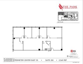 53 Perimeter Ctr E, Atlanta, GA à louer Plan d’étage– Image 1 sur 1