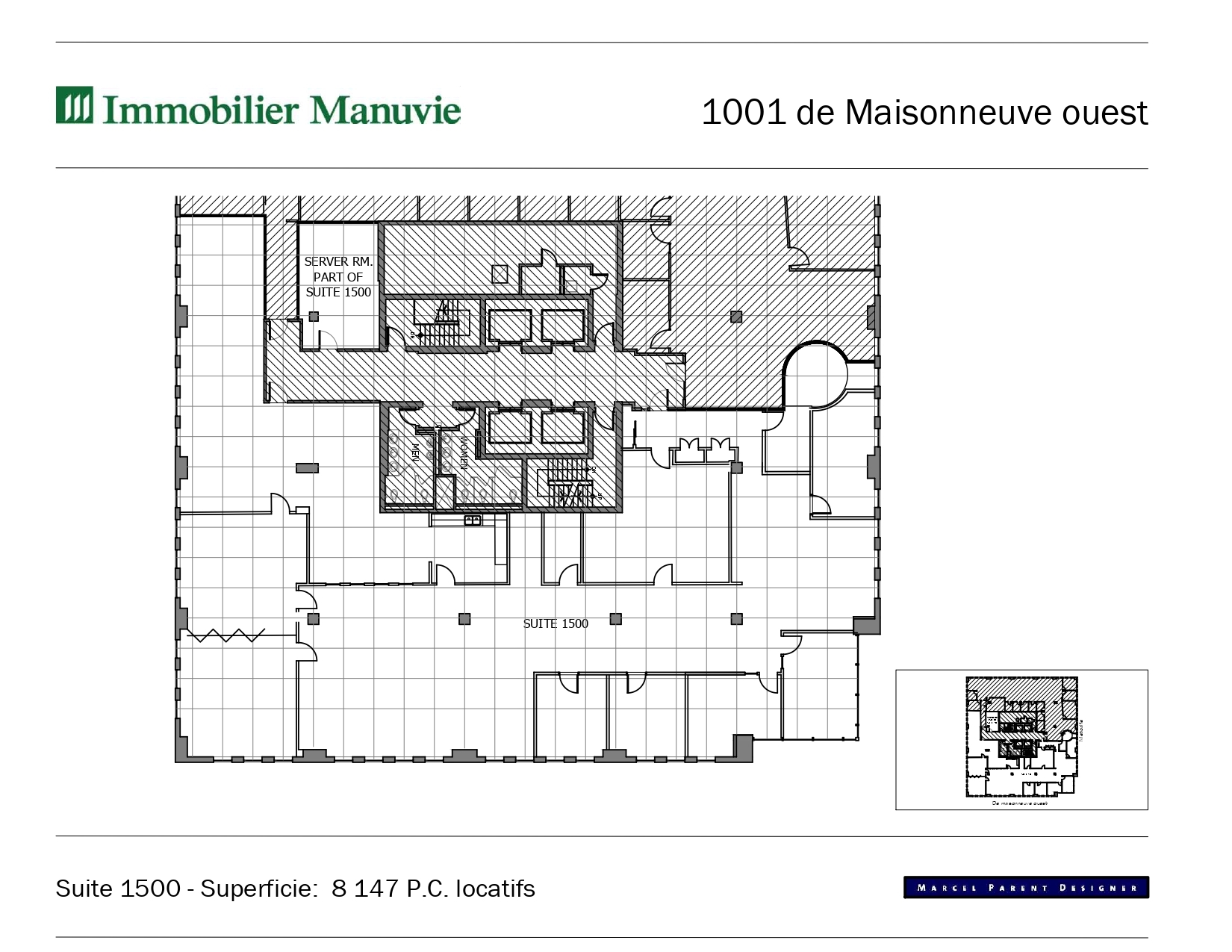 1001 Boul De Maisonneuve O, Montréal, QC à louer Plan d’étage– Image 1 sur 1