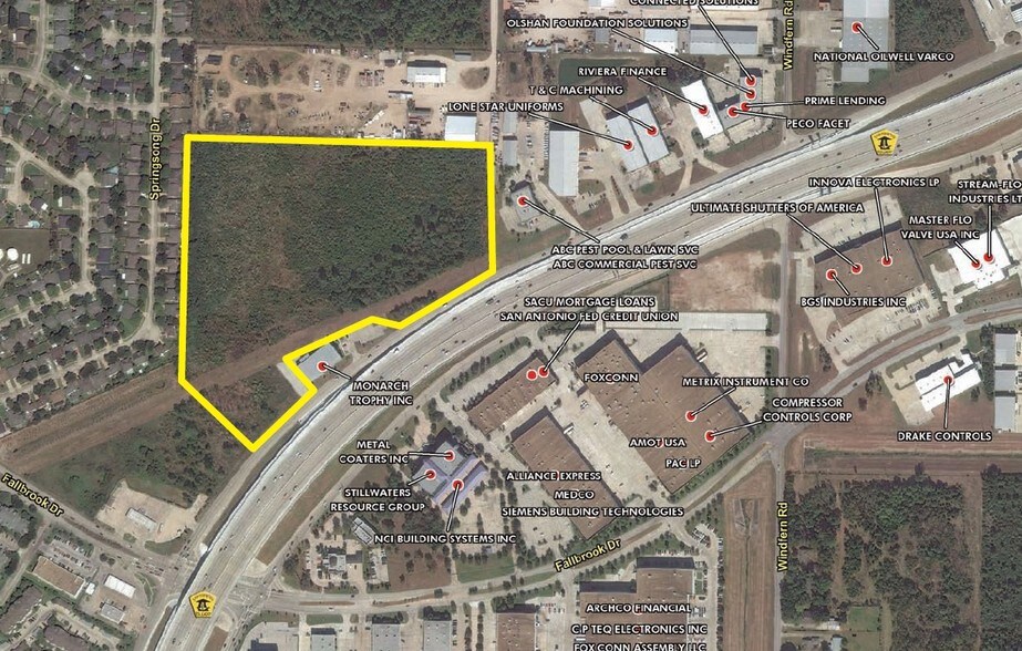 8844 N Sam Houston Pky W, Houston, TX à louer - Aérien – Image 2 sur 9