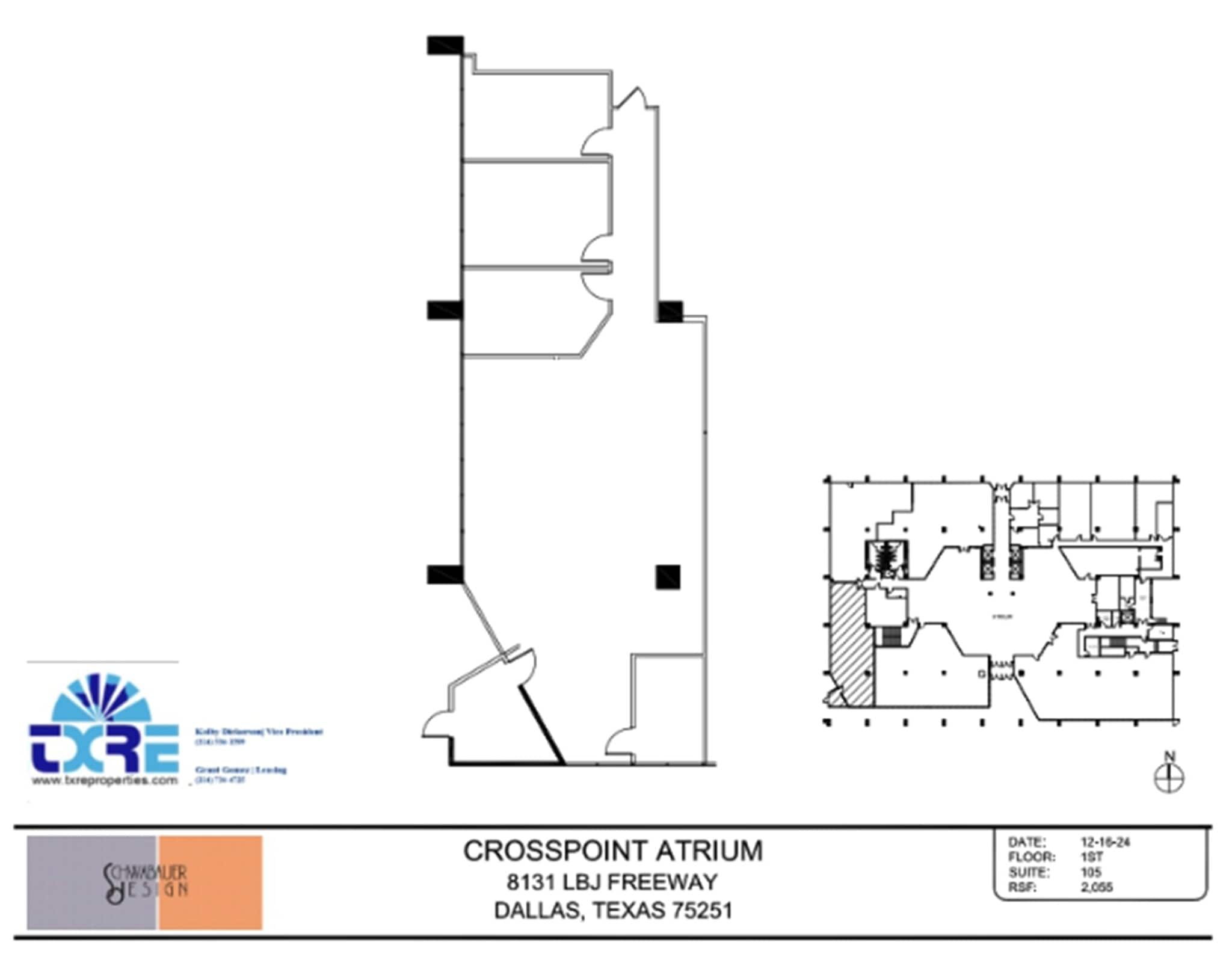 8131 Lyndon B Johnson Fwy, Dallas, TX à louer Plan d’étage– Image 1 sur 1
