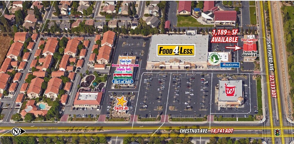 8921 N Chestnut Ave, Fresno, CA à louer - Photo de l’immeuble – Image 1 sur 4
